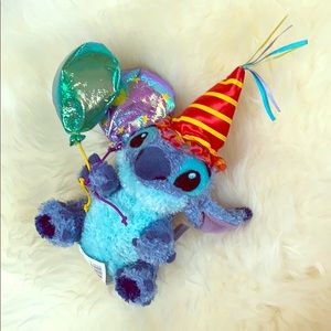 Happy Birthday Stitch beanie plush.